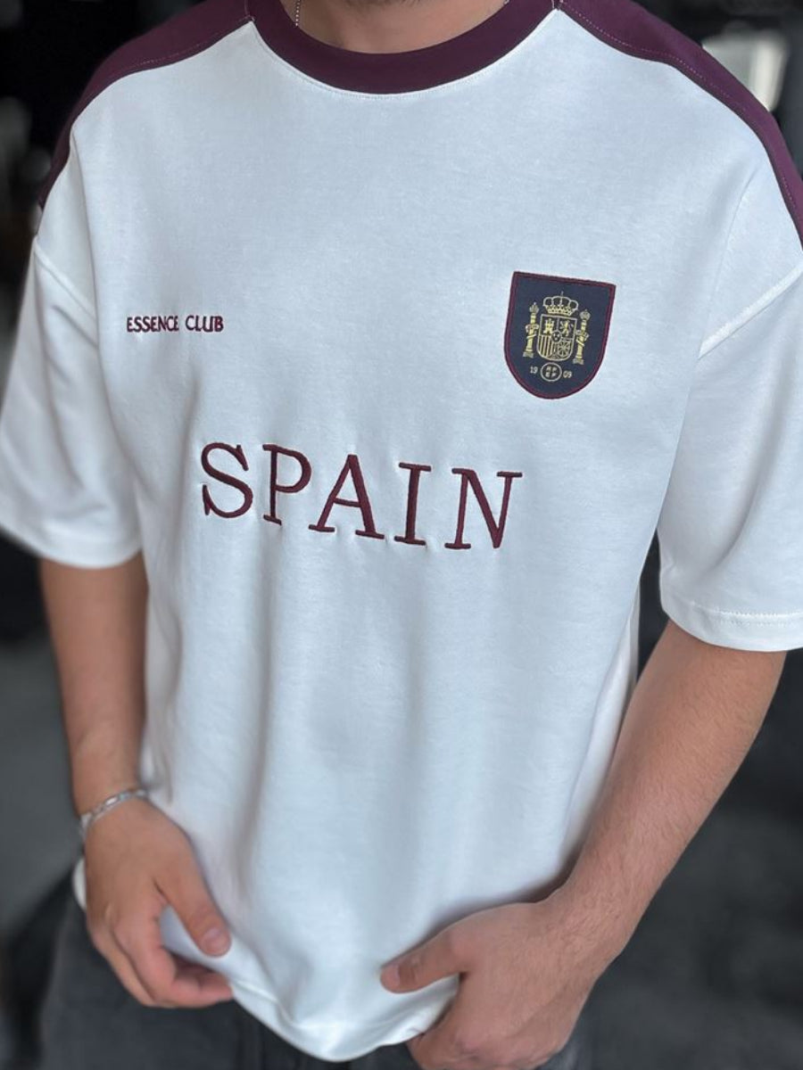 Minimalist Two-Tone Crest Tee