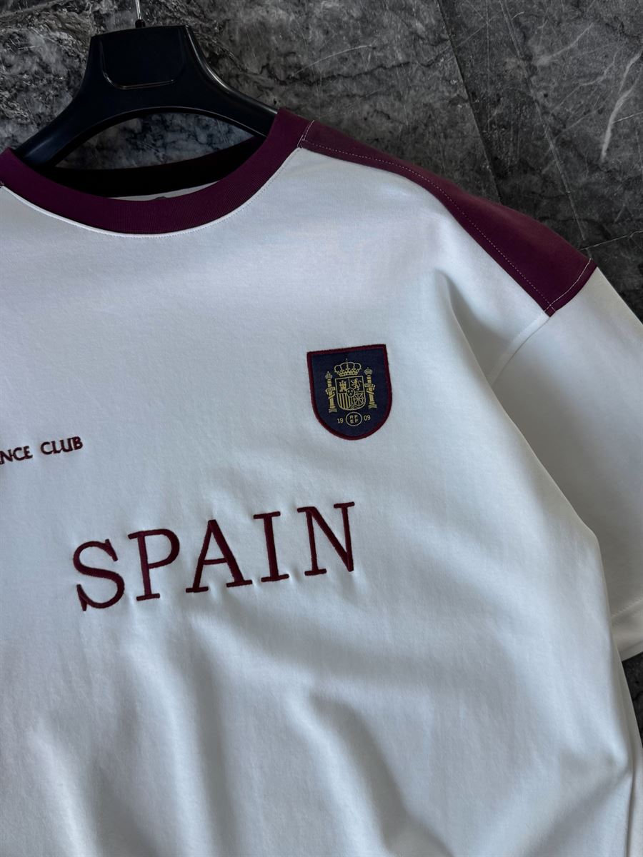 Minimalist Two-Tone Crest Tee