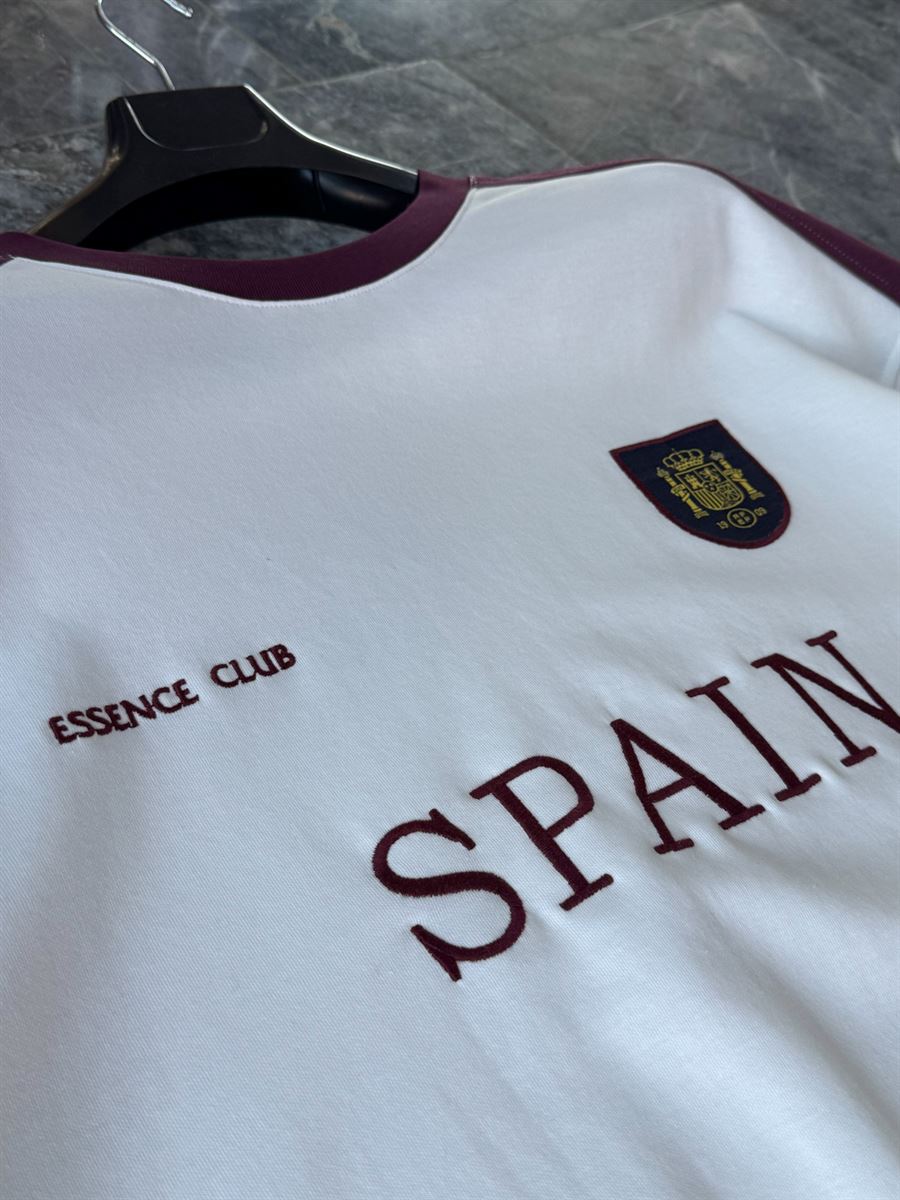 Minimalist Two-Tone Crest Tee