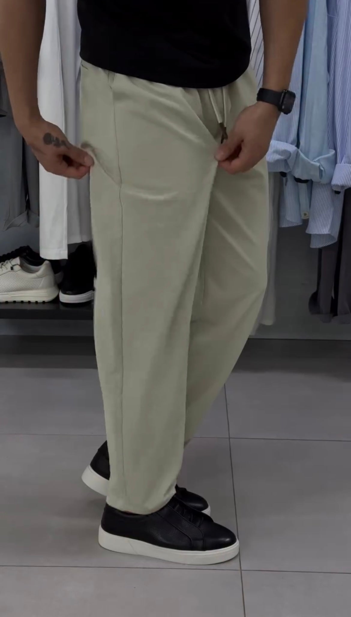 Premium Relaxed Fit Drawstring Trousers