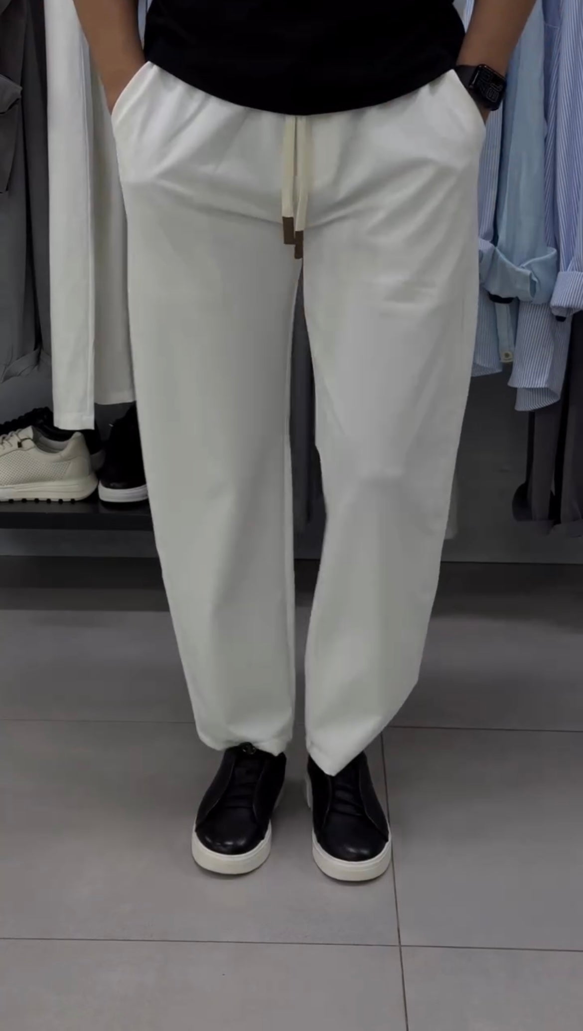 Premium Relaxed Fit Drawstring Trousers