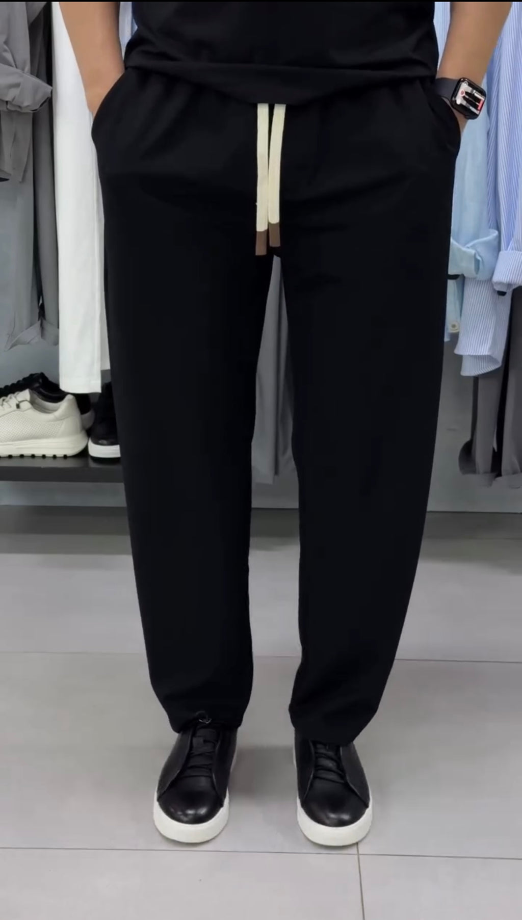 Premium Relaxed Fit Drawstring Trousers