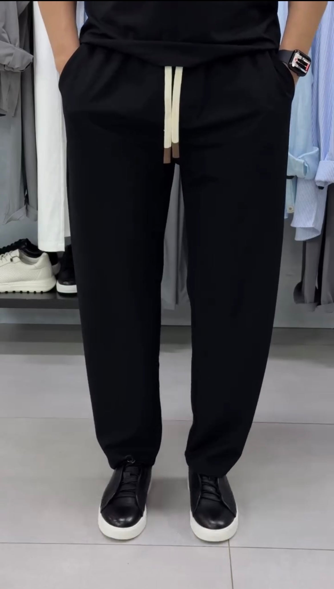 Premium Relaxed Fit Drawstring Trousers