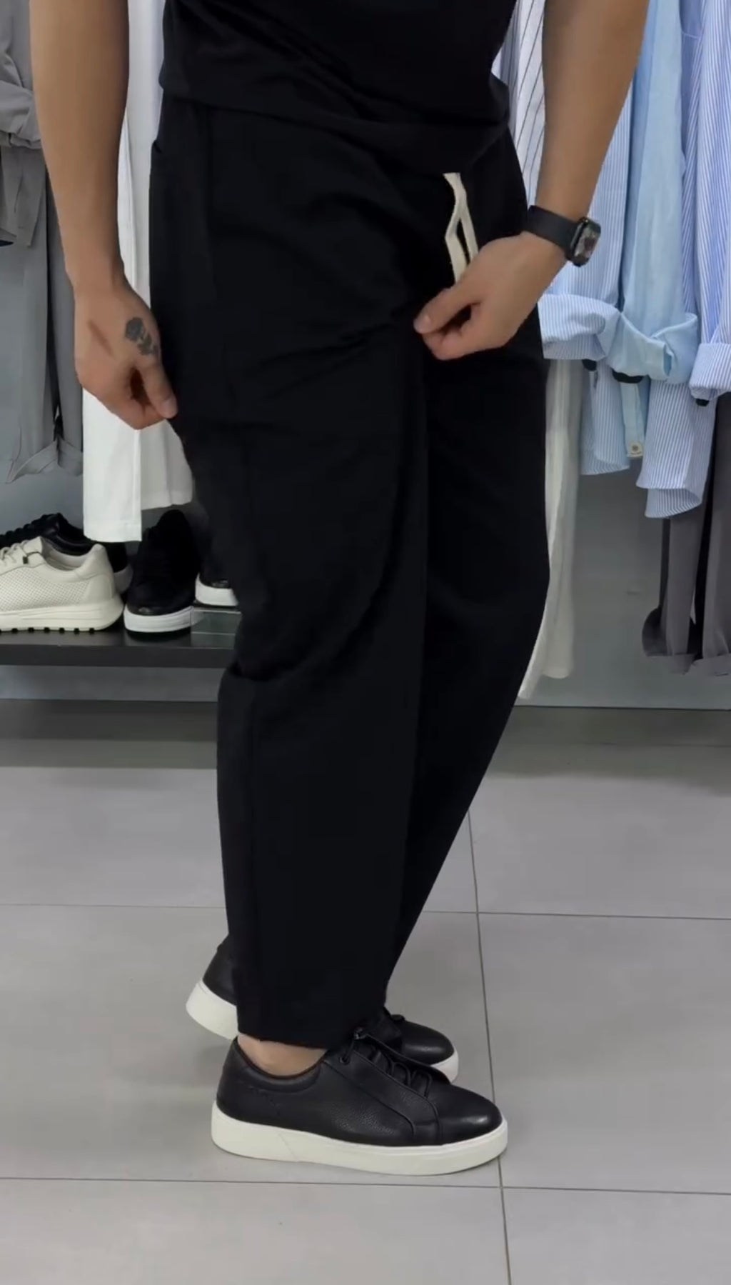 Premium Relaxed Fit Drawstring Trousers